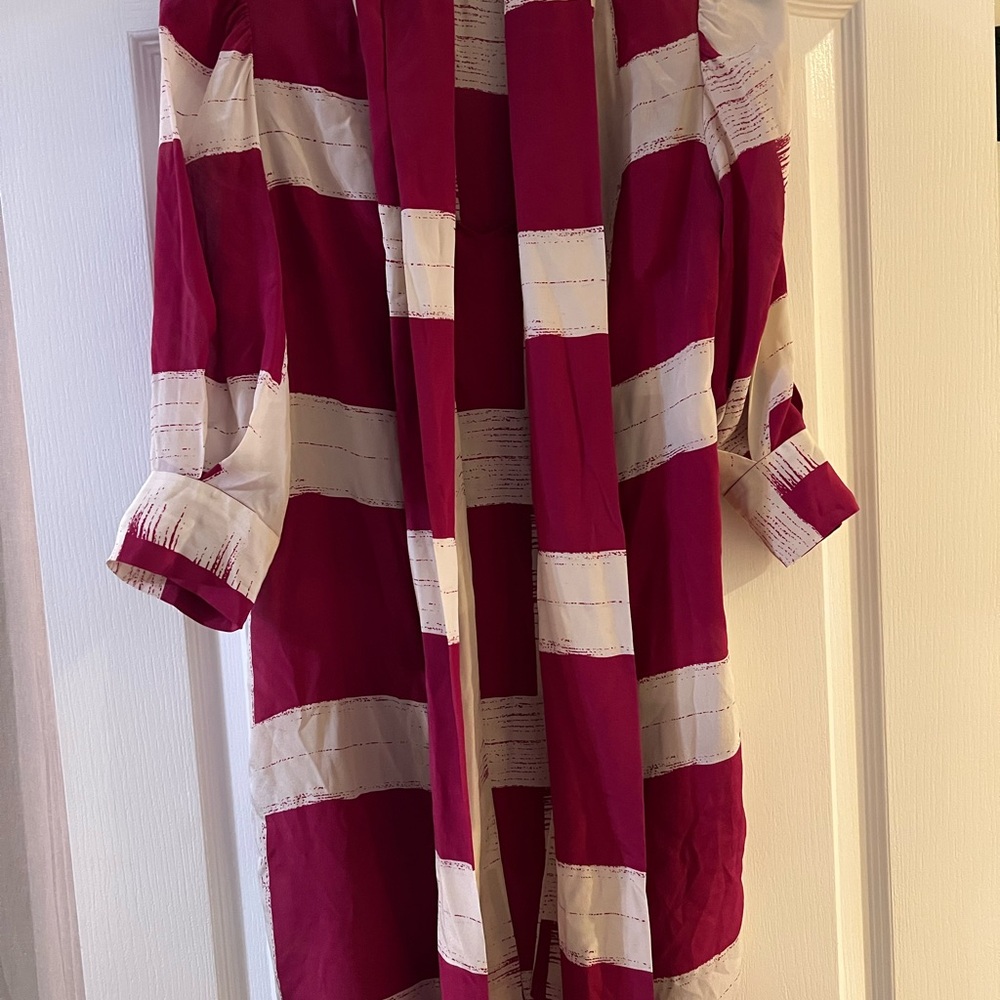 Stella McCartney Cream and Magenta Mini-dress